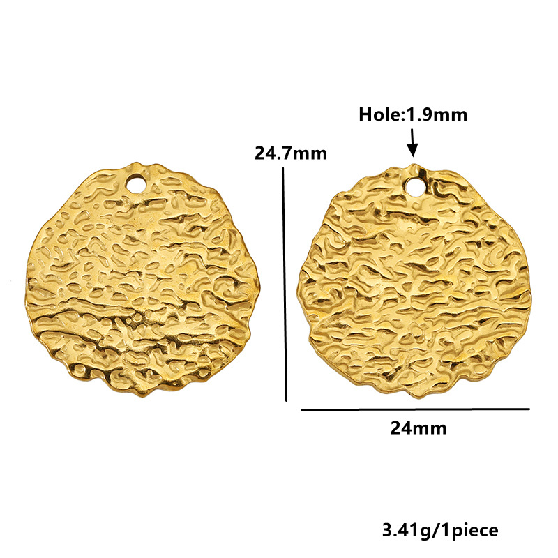 Oval-shaped gold