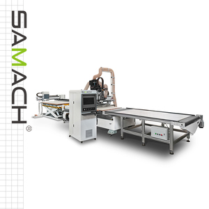 Línea de enrutador CNC de anidamiento de madera SAMACH, enrutador CNC automático de impresión y pegado de etiquetas - Product Image 1