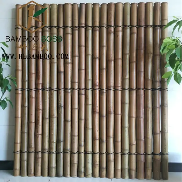 Cheap Designs Big Bamboo Painel Tela Esgrima Parede Preto Eco-Friendly Jardim Bamboo Painéis Privacidade Cerca