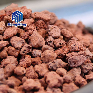 無土壌栽培の浄水と造園のための黒と赤の天然火山石粒子 - Product Image 4