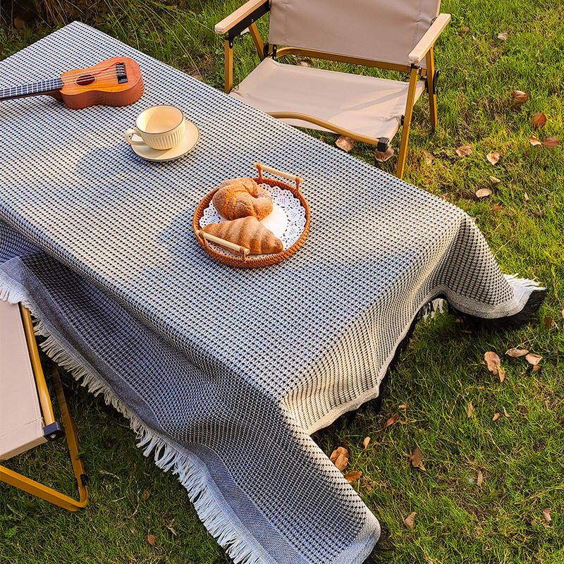 Tela de algodón liso a cuadros - Versión mejorada en negro