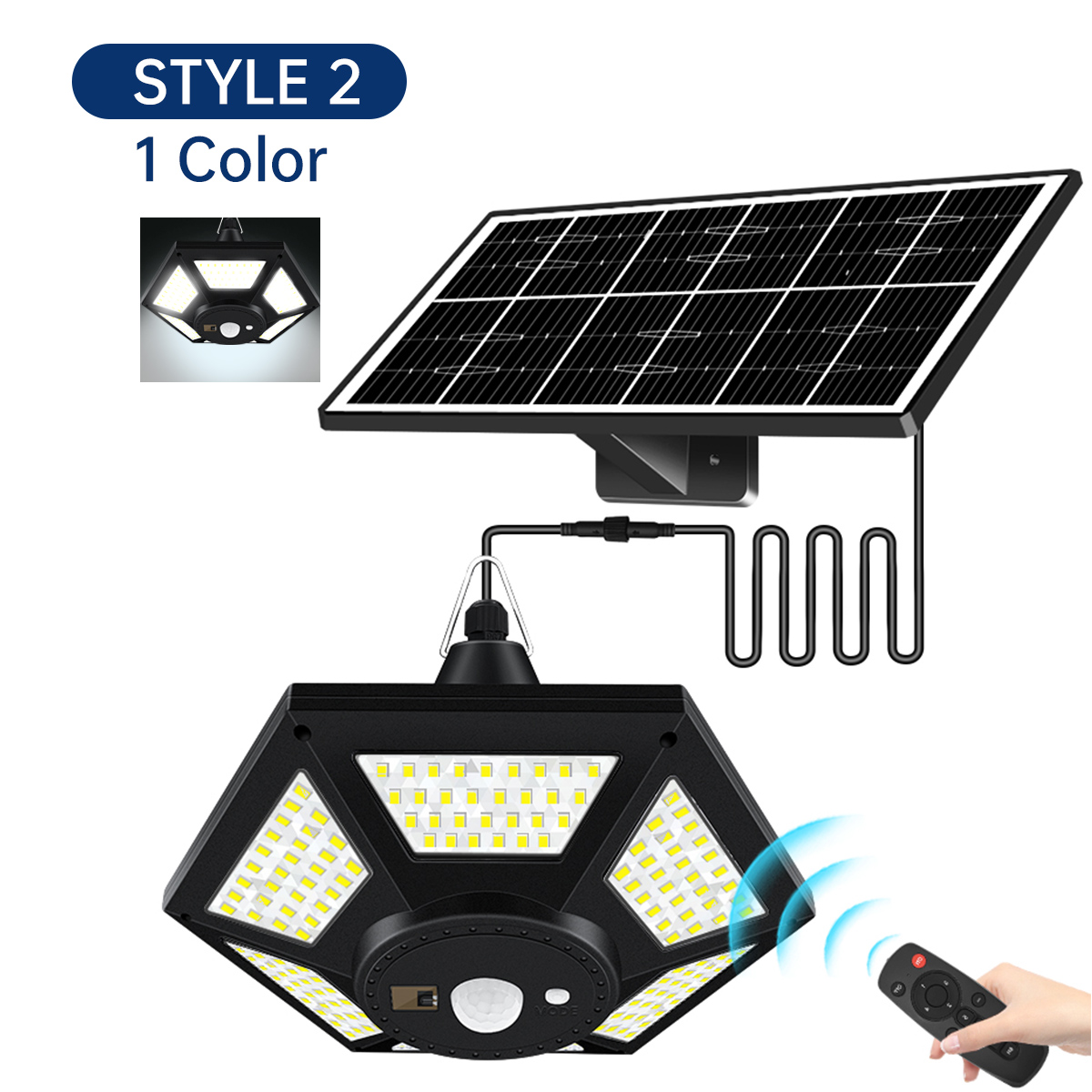 Panneaux solaires en plastique à 6 côtés