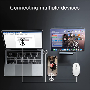 Logo personalizzato 6D muta silenziosa 2.4GHz 6D Mouse per Computer ergonomico Maus USB ricevitore 1600 DPI laptop PC Tablet Mouse Wireless - Product Image 3