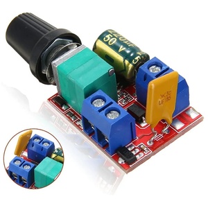 Mini DC-DC <span class=keywords><strong>Motor</strong></span> 5A <span class=keywords><strong>PWM</strong></span> Max 90W Módulo Controlador de Velocidade 3V 6V 12V 24V 35VDC Regulador De Velocidade Interruptor De Controle Ajustável LED Dimmer