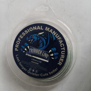 UM 3.0mm * 1lb çelik giyotin hattı ÇALI KESİCİ giyotin hattı yuvarlak gümüş gri çim kesici hattı Metal çekirdek - Product Image 1
