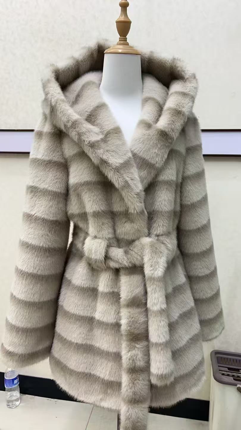 Beige Hooded