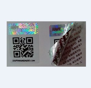 QR <strong>CODE</strong> Barcode Anti-Counterfeiting Security Label Authentic Hologram Sticker - Product Image 1