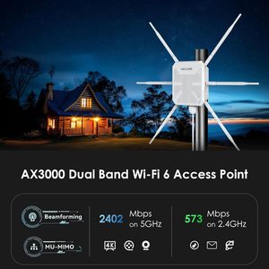 非洲畅销六个7dBi定向天线室外接入点PoE WiFi增强器远程Wavlink ACAX3000 - Product Image 5