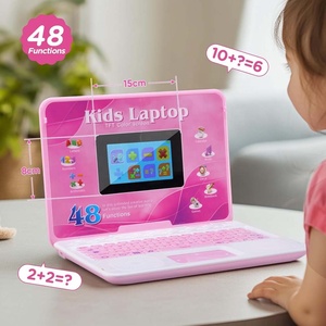 48 Lernmodi Kinder Englisch Laptop Spielzeug Pädagogische Multifunktions-TFT-Farbbild schirm Lernmaschine Computer mit leichter Musik