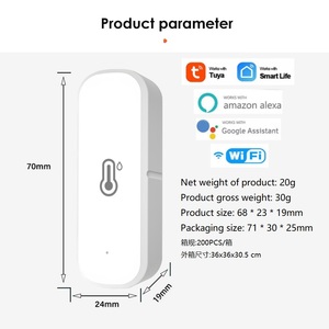 Controlador inteligente para el hogar, sensor inalámbrico de temperatura y humedad, alarma automática para detectar la temperatura interior