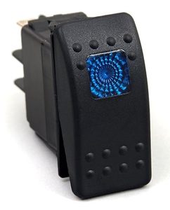 CMP Made 12v <strong>20</strong> <strong>Amp</strong> Waterproof LED On/Off Boat Marine SPST 3P Rocker <strong>Switch</strong> with Light (Green) - Product Image 2