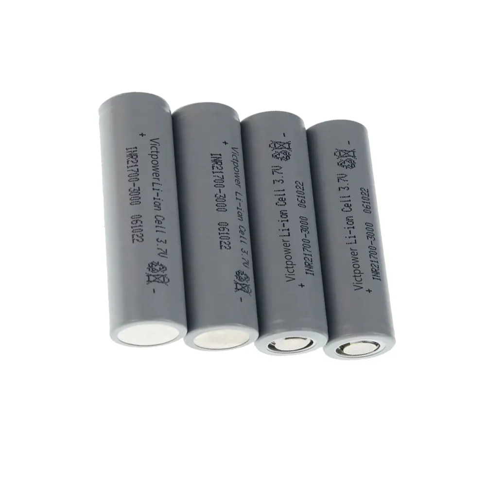 industry Factory Price Cylindrical Battery Cells Authentic Guarantee Lithium ion INR 21700 3.7v Battery 3000mah