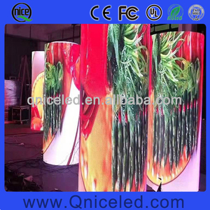 Schermo di visualizzazione a cilindro per interni esterni con LED creativo a parete Video con modulo morbido flessibile curvo pannello a LED Display cilindrico - Product Image 6