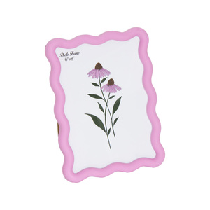 Yeni tasarım renkli dalga kalıp kesim ve UV baskı plastik çerçeve ile 6X8' Modern basit fotoğraf çerçevesi - Product Image 2