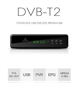 DVB-T2 H.265 H.264 HEVC Dvbt2 STB พร้อมตัวถอดรหัสทีวี10bit Tdt Tnt เอทเน็ตเอาท์พุท Dvb T2กล่องรับสัญญาณสำหรับอิตาลี - Product Image 3