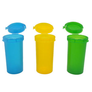 פלסטיק הסיטונאי 6 13 19 30 60 60 פופ העליון vials פלסטיק פופ העליון העליון כיסוי סירים לסחוט צנצנות מיכל בקבוקון