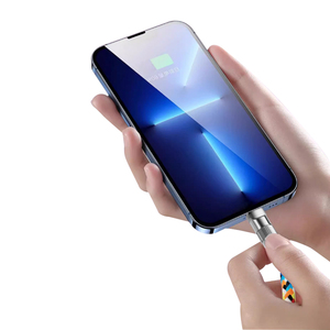 สายชาร์จข้อมูลแบบ2 in 1 USB C TO Type C สายชาร์จ C สายคล้องข้อมือแบบปรับแต่งได้ - Product Image 3
