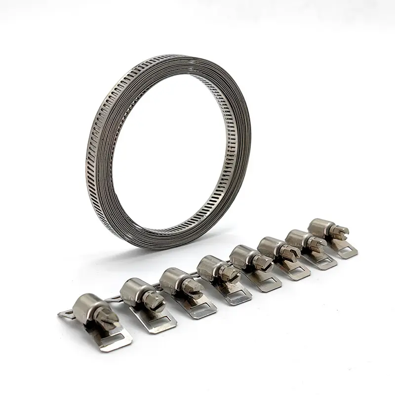 Braçadeiras de mangueira de metal para braçadeira SS304 de aço inoxidável de 12,7x0,6 mm