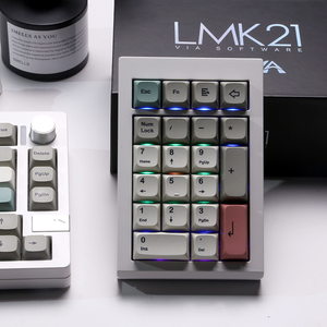 ZUOYA LMK21 Wireless Mechanical <strong>Keyboard</strong> KIT 21 Keys Aluminum Alloy Tri-Mode <strong>Bluetooth</strong> 2.4g Wired Hot Swap Number <strong>Keyboard</strong> Kit - Product Image 5