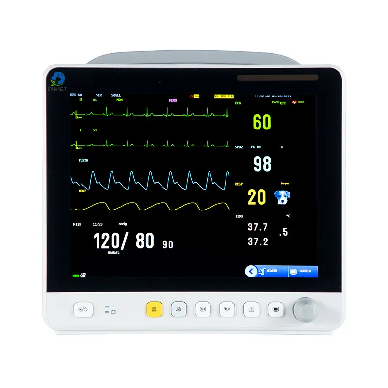 EUR PET工場輸出心臓モニター除細動器バイタルサインモニター中国高品質心臓モニター