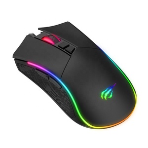 MS1001S Havit OEM 7 tuşları 4800 Dpi hafif ergonomik fare oyunu RGB LED Pc bilgisayar oyun Optico Raton fare oyun - Product Image 5