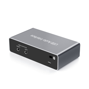 Interfaz de audio personalizable XLR 24bit-192khz mezclador de grabación de estudio M tarjeta de sonido de audio interfaz de audio USB - Product Image 4