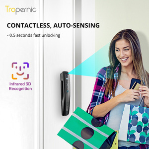Tropernic yüksek kaliteli otomatik Tuya App kamera kızılötesi 3D yüz tanıma akıllı kapı kilidi - Product Image 5