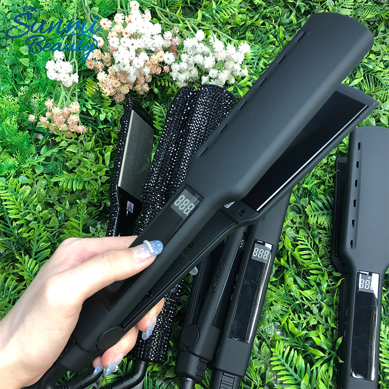 Hair Straightener OEM Factory Flatiron Fast Heating Wide Plate Straightener Parts Flat Iron
