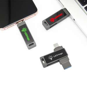 高速OTG发光二极管点亮促销礼品定制标志印刷Type-C USB 3.0批发u盘 - Product Image 5