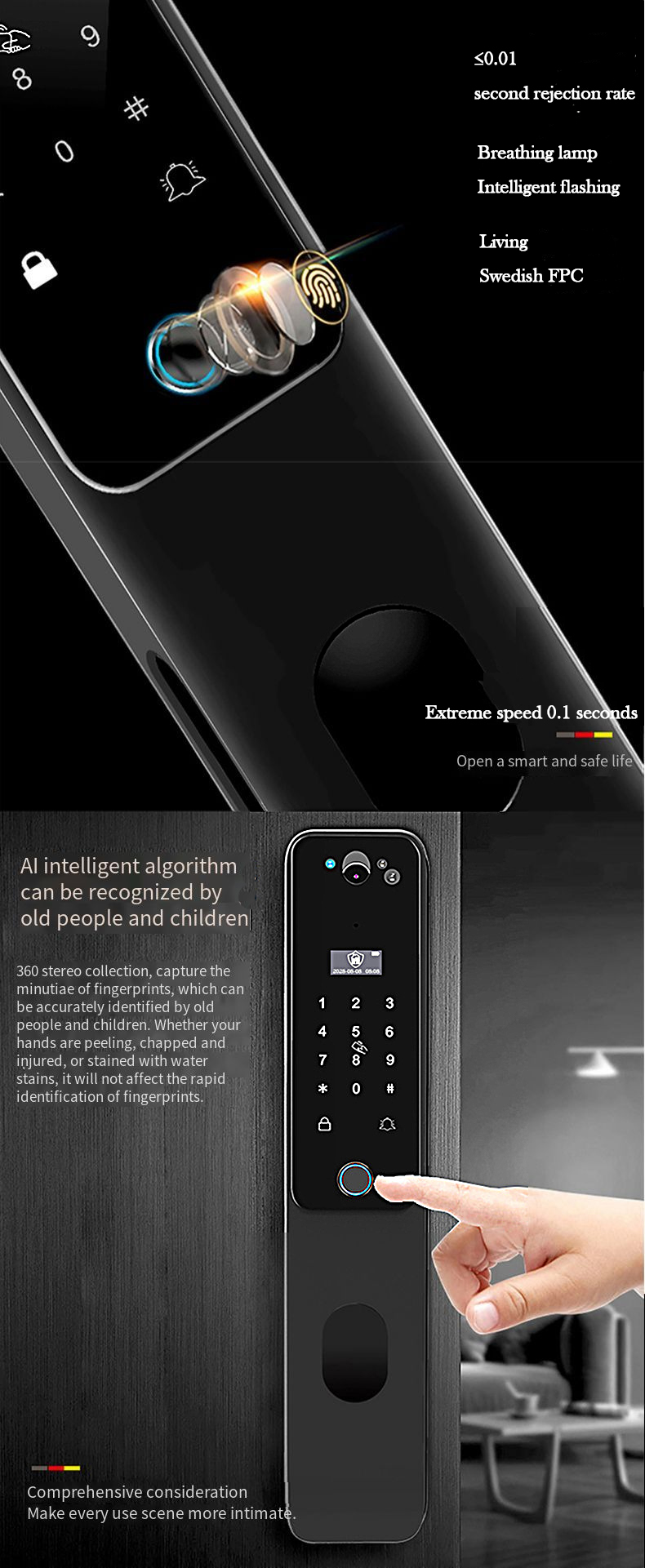 smart system home automation all system electronic door lock smart digital door lock door lock
