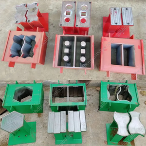 Máquina automática de ladrillos de enclavamiento de suelo Máquina de fabricación de ladrillos de arcilla roja con función manual Molde de máquina de moldeo de bloques huecos - Product Image 6