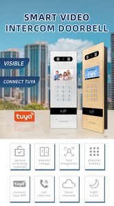 Tuya TCP/IP connessione funzione UI LOGO personalizzato HD Touch Screen telefono porta Multi appartamento sistema di interfono Video per la costruzione - Product Image 5