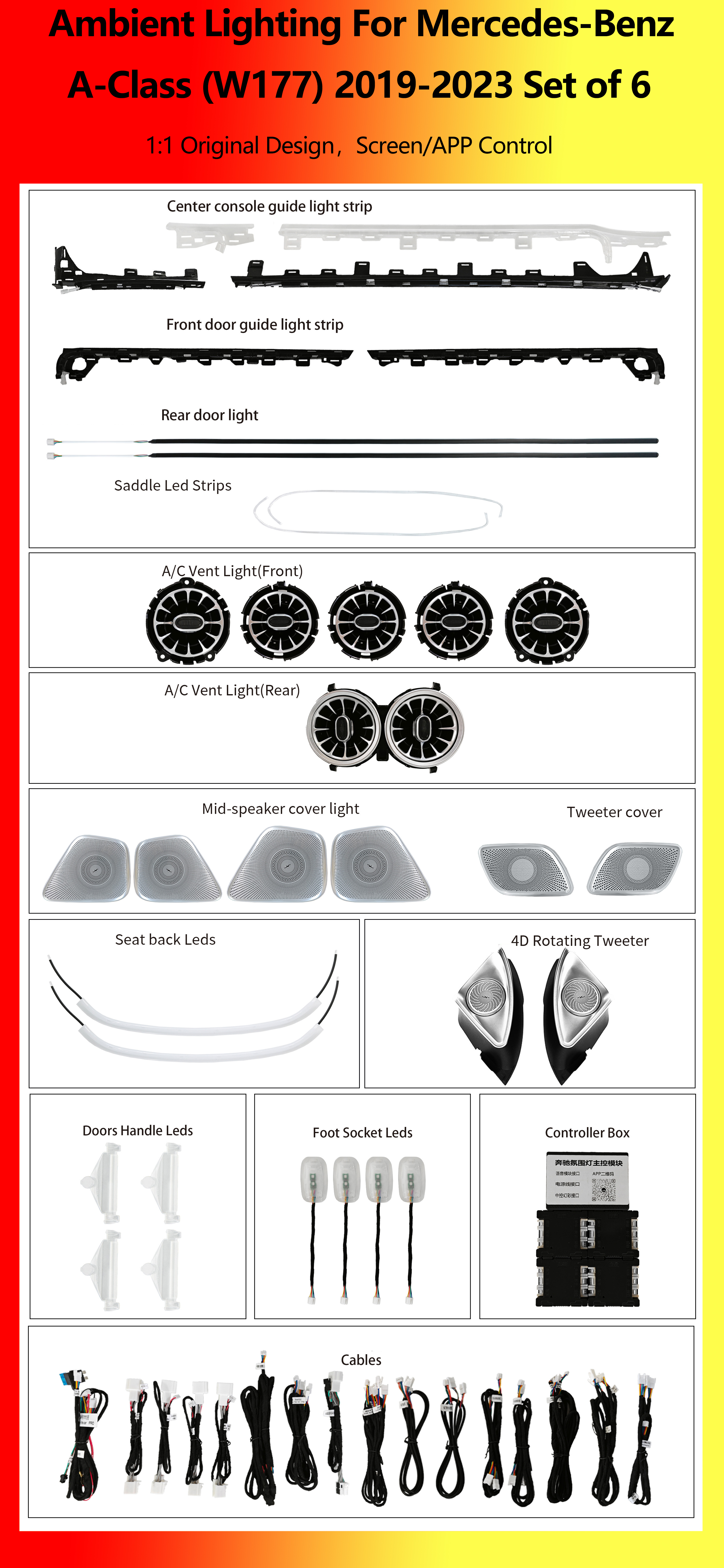 Mercedes-Benz A Class (W177) Set of 6