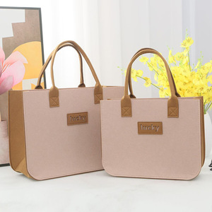 Wholesale Thickened Felt Shopping <strong>Bags</strong> and Handbags Can Be Printed with Trademarks - Product Image 6