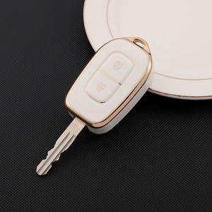 Fabrika toptan altın hattı araba anahtarlık kapak Renault DACIA DUSTER LOGAN SANDERO için TPU anahtar kapak DACIA - Product Image 3