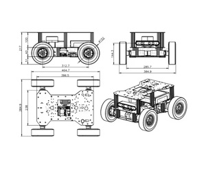 High Quality China Robot <strong>Chassis</strong> 4 Wheel Agricultural Robot <strong>Chassis</strong> Autonomous Robot <strong>Chassis</strong> - Product Image 6