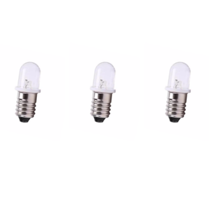 LED ampul E10 süngü vida LED DC 6V 3W 85LM küçük elektrikli boncuk makinesi aracı gemi enstrüman göstergesi küçük ampul - Product Image 1