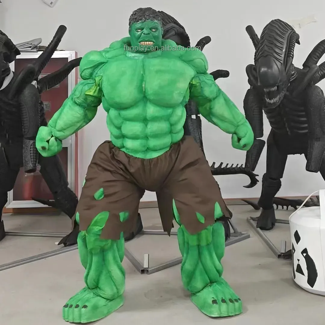 Fantasia inflável de Halloween de Páscoa de alta qualidade para a festa de Halloween fantasia inflável da mascote do Hulk para venda