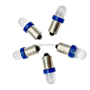 ฐาน BA9S DC AC 6.3V ดาบปลายปืนหลอดไฟ LED พร้อมเลนส์ใส1LED ไม่ทำให้เกิดแสงจ้าไม่มีการกะพริบหลอดไฟ LED พินบอล