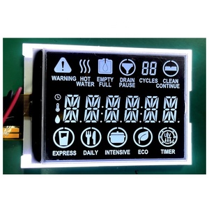 Módulo de 7 y 16 segmentos de contraste alto, conector FPC personalizado, pantalla LCD COG, termostato VA, pantalla LCD con retroiluminación, negro - Product Image 4