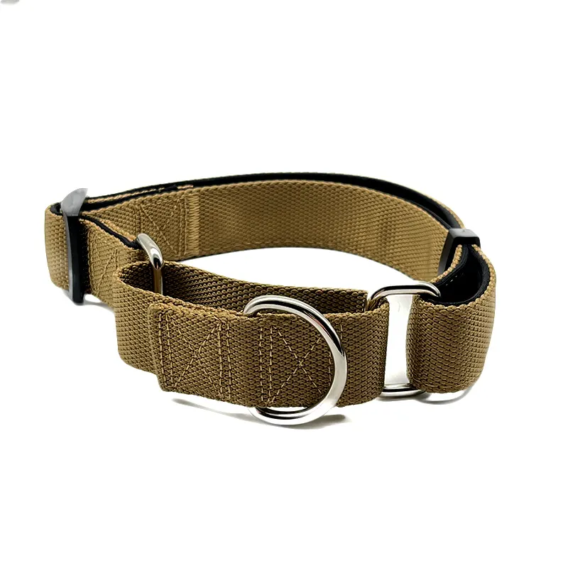 Heavy Duty OEM Custom ized Label Nylon Gurtband No Choke Hunde halsbänder Martingale taktisches Hunde halsband und Leine