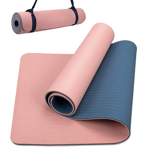 Eco Friendly <strong>Yoga</strong> Mat with Alignment Lines Free Carry Strap Non Slip <strong>Extra</strong> <strong>Large</strong> Exercise TPE <strong>Yoga</strong> Mat for All Types of <strong>Yoga</strong> - Product Image 1