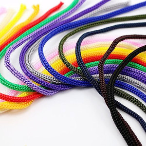 Cordón trenzado reflectante redondo de 5MM, cuerda de poliéster, cuerdas personalizadas con capucha con puntas de plástico, cordones, cordón Aglet, cuerda para Sudadera con capucha - Product Image 1
