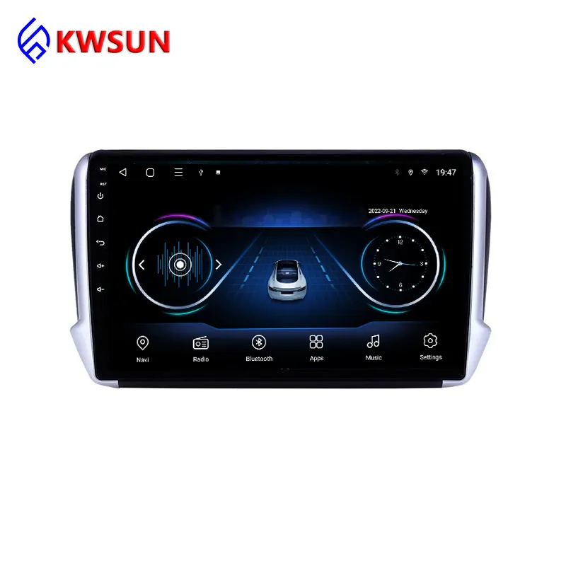 10.1 inch Android 10 Car GPS Multimedia For Peugeot 2008 208 series 2014-2018 Navigation Player