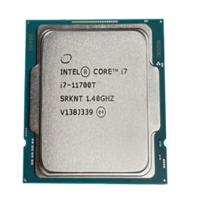 인텔 새로운 트레이 CPU 프로세서 목록 11 세대 i7-11700T LGA 1200 11 세대 인텔 코어 i7-11700T @ 1.40GHz 35W 11700t 11 번째 CPU