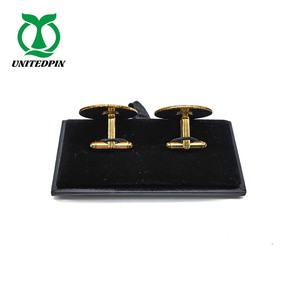 Factory Direct Sale Price Custom High Quality Silver Gold Metal Soft Hard Enamel Color <strong>Cufflinks</strong> Gift Sets With Box For Mens - Product Image 4