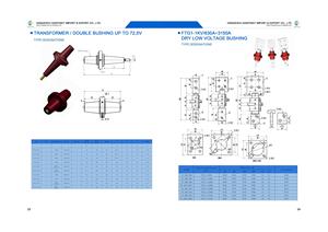 24KV-36KV铸造柱UM & 250A-1250A环氧树脂插入式套管绝缘子