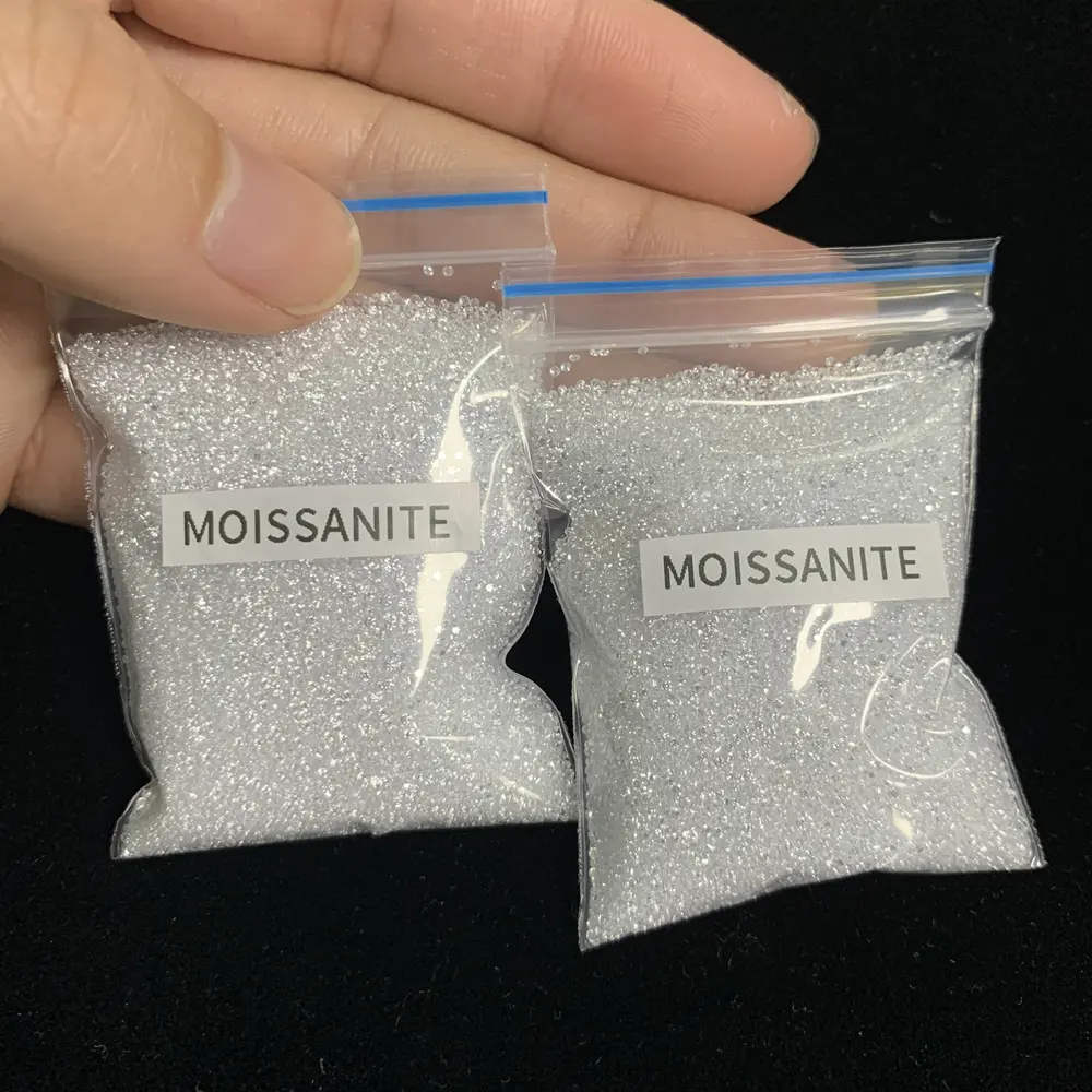 저렴한 가격 도매 moissanite 느슨한 VVS 다이아몬드 컷 라운드 모양 moissanite 돌 0.8-3mm 근접 moissanite