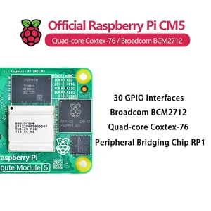 RAM lampone originale Pi CM5 2GB, WIFI/EMMC opzionale, Broadcom BCM2712 doppia uscita 4K HDR 800MHz video Quad-core - Product Image 5