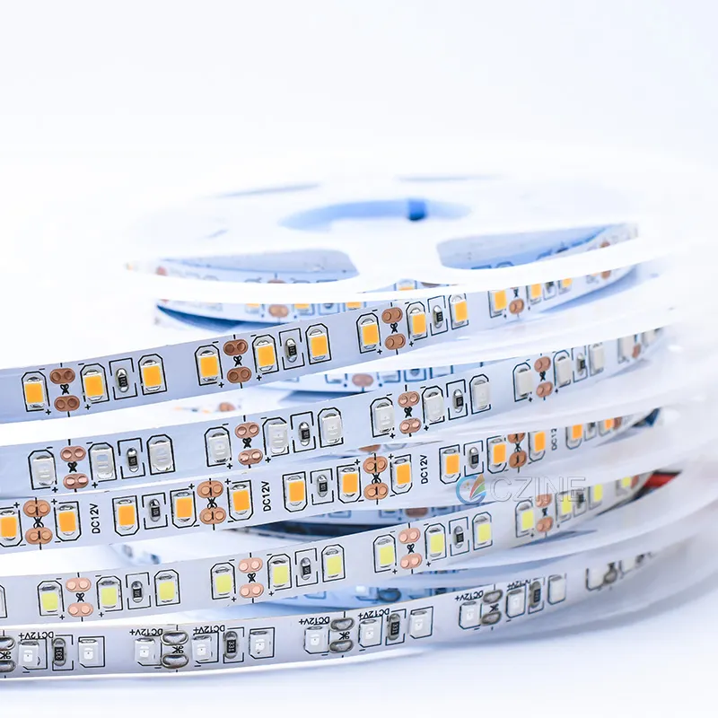 เทป Led บาง Dc12v 5V สว่างสูง Cintas 4มม. 5มม. ยืดหยุ่นอบอุ่นสีขาวสีแดงสีฟ้าสีเขียว120led Luces Led 2835แถบไฟ Led